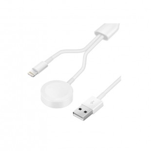 کابل شارژ مغناطیسی اپلواچ به همراه کابل شارژ اپل کتتسی به طول 1 متر