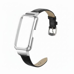 بند چرمی میبند مدل Crocodile Leather مناسب برای مچ بند هوشمند هوآوی  Band 6/7 , 8/9