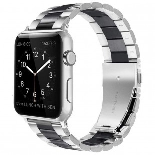 بند فلزی اپل واچ مدل Stainless Steel Double Color