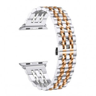 بند فلزی مدل 7BEAD Double Color مناسب Apple Watch سری 1 تا 6