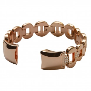 بند فلزی نگین دار مناسب مچ بند هوشمند هانر مدل Honor Band 4/5