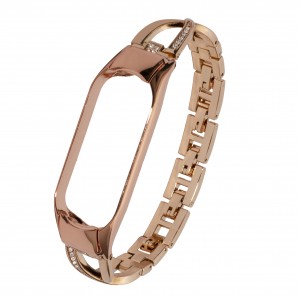 بند فلزی نگین دار مدل Diamond-1 مناسب برای مچ بند هوشمند شیائومی Mi Band 5 / 6