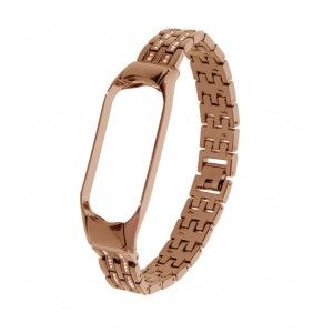 بند فلزی نگین دار مدل Diamond-2 مناسب برای مچ بند هوشمند شیائومی Mi Band 5 / 6