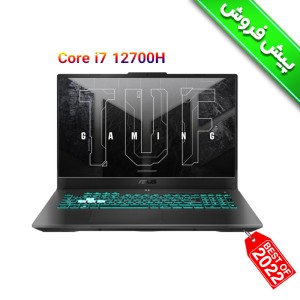 لپ تاپ گیمینگ ایسوس تاف ASUS TUF Plus F17 FX707ZM i7 12700H RTX3060 140W 2022