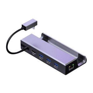 داک تایپ سی 7 در 1 راگ الای با پایه ی نگهدارنده و اسلات SSD مدل ROG Ally Type-C Dock station 7-in-1 with holder and SSD Slot