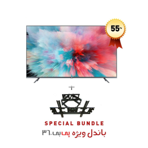 تلویزیون هوشمند شیائومی “Mi LED TV 4S 55 گلوبال مدل L55M5-5ASP به همراه پایه دیواری تلویزیون مدل w6