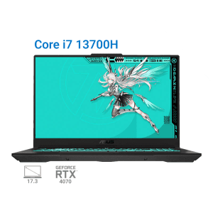 لپ تاپ گیمینگ ایسوس تاف ASUS TUF F17 FX707VV i7 13700H RTX4070 140W 1T 165Hz  2023