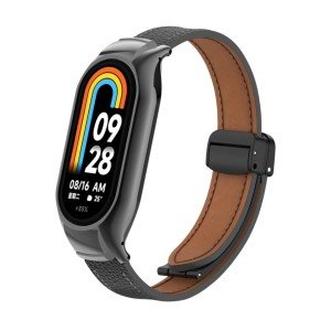 بند مدل چرمی مناسب برای مچ بندهای هوشمند شیائومی Mi Band 3/4-5/6 -7-8