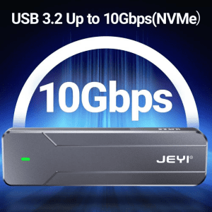 باکس هارد SSD تمام آلومینیومی مدل JEYI i9-Explorer Aluminum SSD Box NVMe 10 Gbps