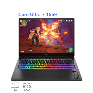 لپ تاپ گیمینگ اچ پی آمن  HP Omen 14 Slim FB0061TX Core Ultra 7 155H RTX 4060 16G 1T OLED 2.8K 120Hz 2024