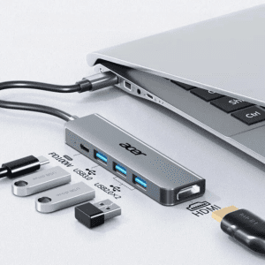 هاب USB-C اورجینال ایسر 5 در 1 مدل Acer HY41-T5 5 in 1  USB-C Hub