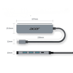 هاب USB-C اورجینال ایسر 5 در 1 مدل Acer HY41-T5 5 in 1  USB-C Hub