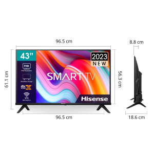 تلویزیون هوشمند 43 اینچ  هایسنس مدل HISENSE A4K 43 TV