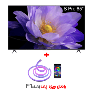 تلویزیون هوشمند 65 اینچ شیائومی مدل Xiaomi S Pro 65 144Hz Mini LED TV به همراه ریسه هوشمند RGB