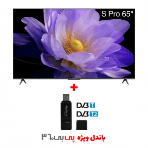 تلویزیون هوشمند 65 اینچ شیائومی مدل Xiaomi S Pro 65 144Hz Mini LED TV به همراه دانگل گیرنده دیجیتال MyGica DVB-T2 T230C