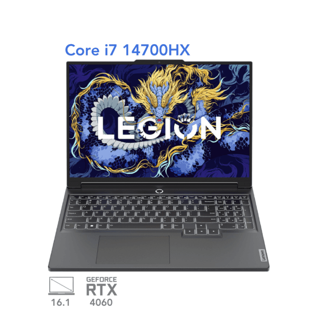 لپ تاپ گیمینگ لنوو لیجن 5 اسلیم مدل Lenovo Legion 5 Slim Y7000P i7 14700HX RTX 4060 140W 16G 1T 2.5K 165Hz 2024