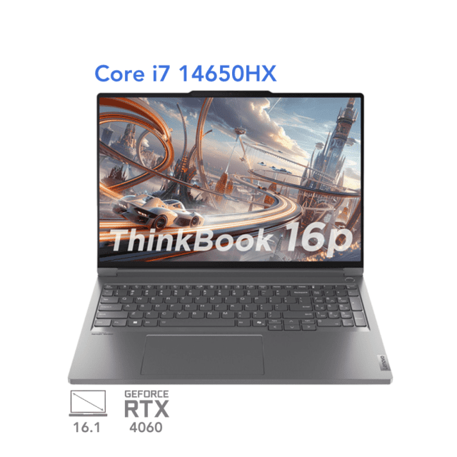 لپ تاپ لنوو تینک بوک 16p مدل Lenovo ThinkBook 16p Core i7 14650HX RTX4060 16G 1T 3.2K 165Hz 2024