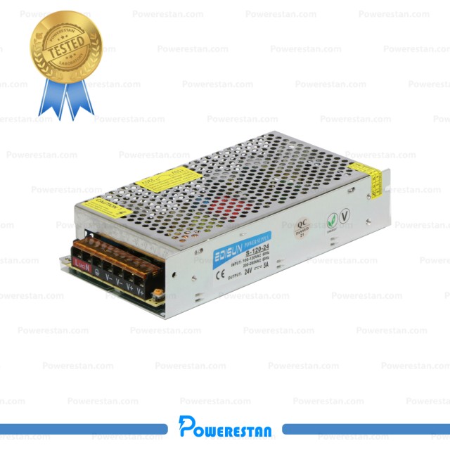 منبع تغذیه سوئیچینگ 24 ولت 5 آمپر ادیسون (EDISUN)