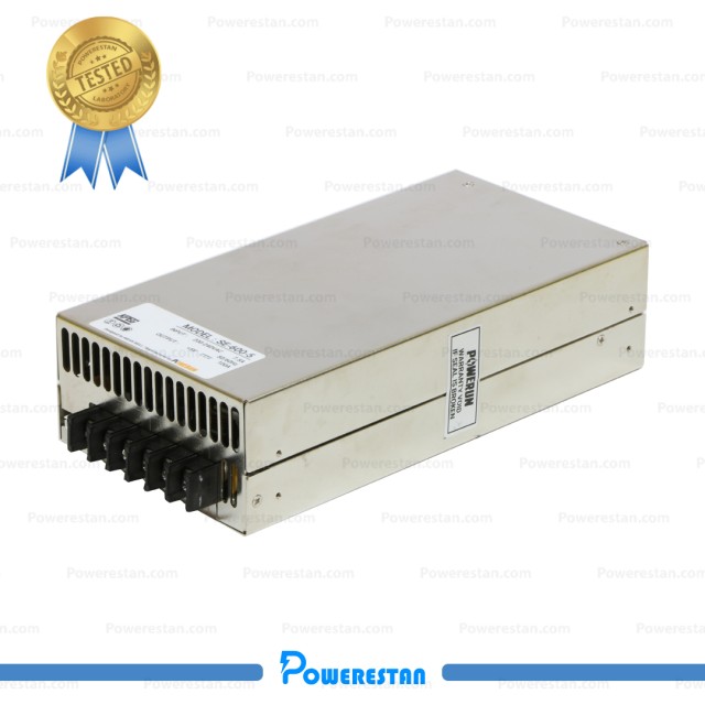 منبع تغذیه سوئیچینگ 48 ولت 12.5 آمپر مدل SE-600-48 پاوران ( POWERUN )
