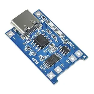 ماژول شارژر باتری لیتیومی TP4056 / TC4056  با سوکت type C به همراه محافظ