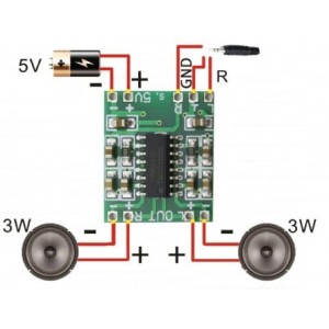 ماژول آمپلی فایر استریو 2x3W مدل PAM8403