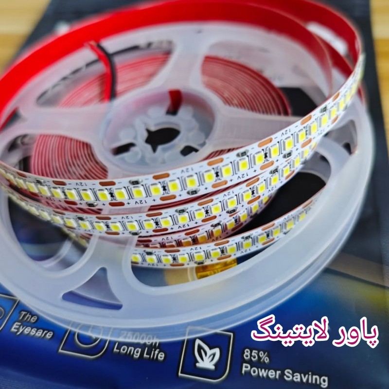 ریسه نواری 12 ولت 2835 تراکم 240، 10 میل. توجه: قیمت درج شده برای 1 متر طول بوده و حداقل مقدار سفارش یک رول 5 متری است.
