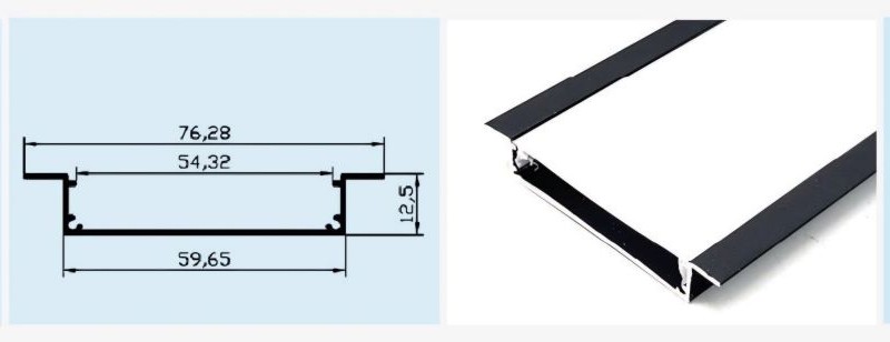 قاب لاینر چهار لاین توکار،عمق کناف ; کد محصول: SL411