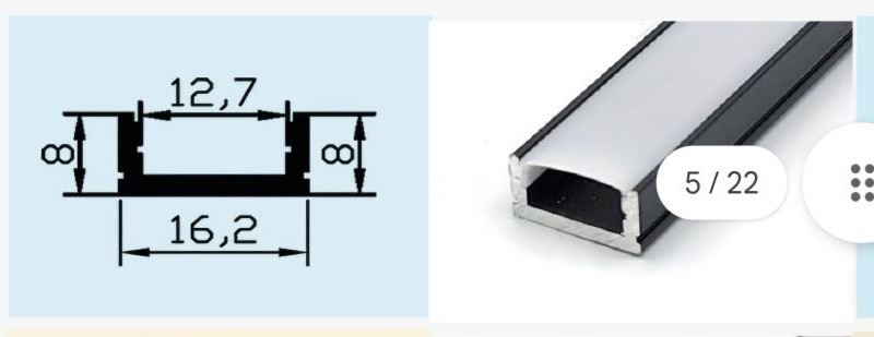 قاب لاینر تک لاین روکار  وزن سبک ; کد محصول: SL13 حداقل متراژ قابل سفارش 48 متر