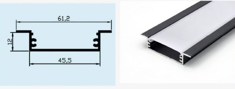 قاب لاینر سه لاین توکار وزن سبک ;عمق کناف. کد محصول: SL31 حداقل متراژ قابل سفارش 48 متر
