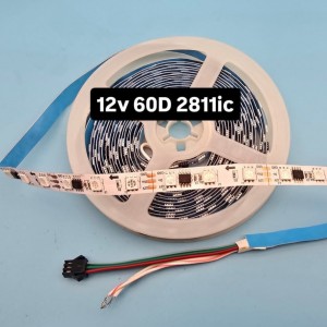 ریسه نواری  آر جی بی (RGB)  آی سی دار مولتی کالر.توجه: قیمت درج شده برای 1 متر طول بوده و حداقل مقدار سفارش یک رول 5 متری است.