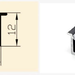 قاب لاینر تک لاین توکار،عمق کناف ; کد محصول: SL161 حداقل متراژ قابل سفارش 48 متر