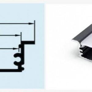 قاب لاینر دو لاین توکار وزن سنگین ;عمق کناف. کد محصول: SL22 حداقل متراژ قابل سفارش 48 متر