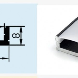 قاب لاینر تک لاین روکار  وزن سبک ; کد محصول: SL13 حداقل متراژ قابل سفارش 48 متر