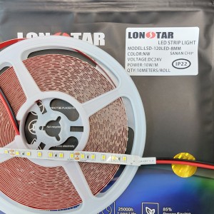 ریسه نواری 24 ولت تراکم 120.توجه: قیمت درج شده برای 1 متر طول بوده و حداقل مقدار سفارش یک رول 10 متری است.