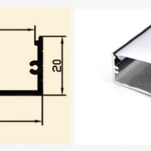 قاب لاینر سه لاین روکار  کد MN33 ;قابل سفارش در هر متراژی