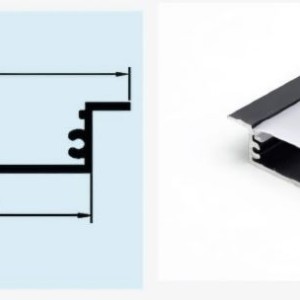 قاب لاینر سه لاین توکار  ;عمق کناف. کد محصول: MNV30 ;قابل سفارش در هر متراژی