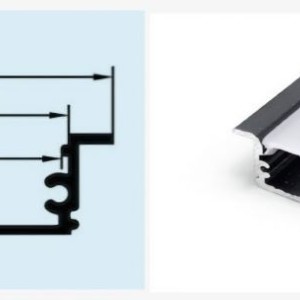 قاب لاینر دو لاین توکار  ;عمق کناف. کد محصول: MNV22;قابل سفارش در هر متراژی