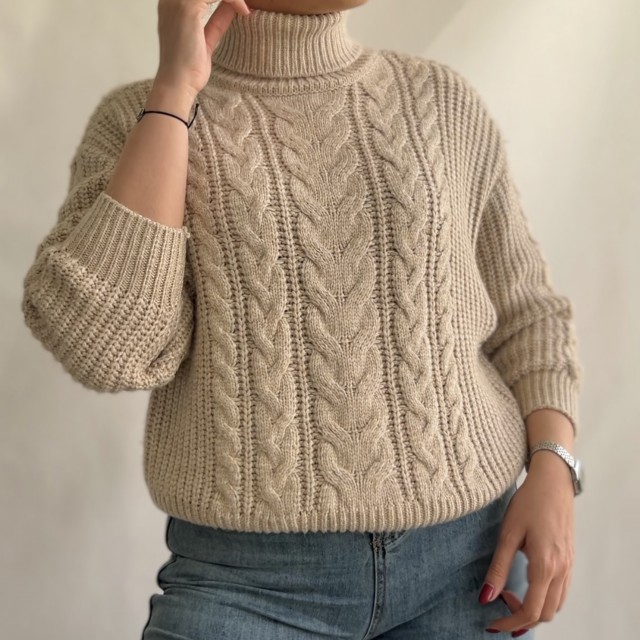 بافت یقه اسکی کد 1004