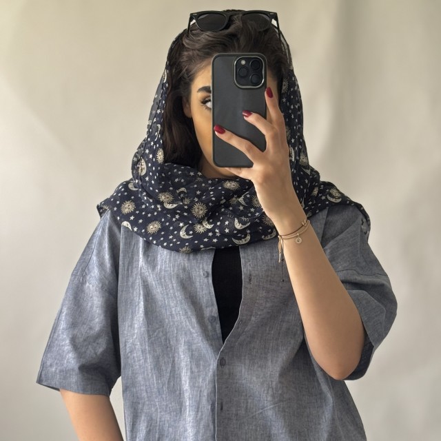 شال حریر کد F37