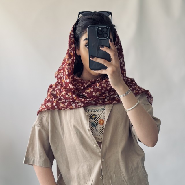 شال حریر کد F50