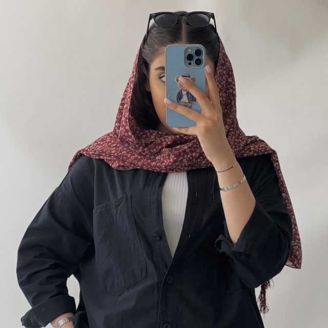 شال حریر کد B60