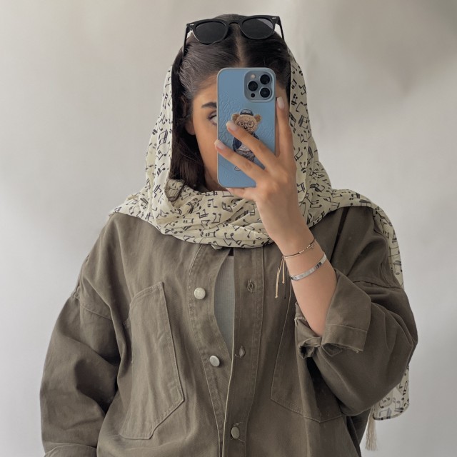 شال حریر کد B61