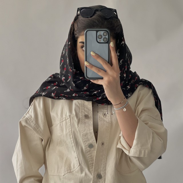 شال حریر کد B72