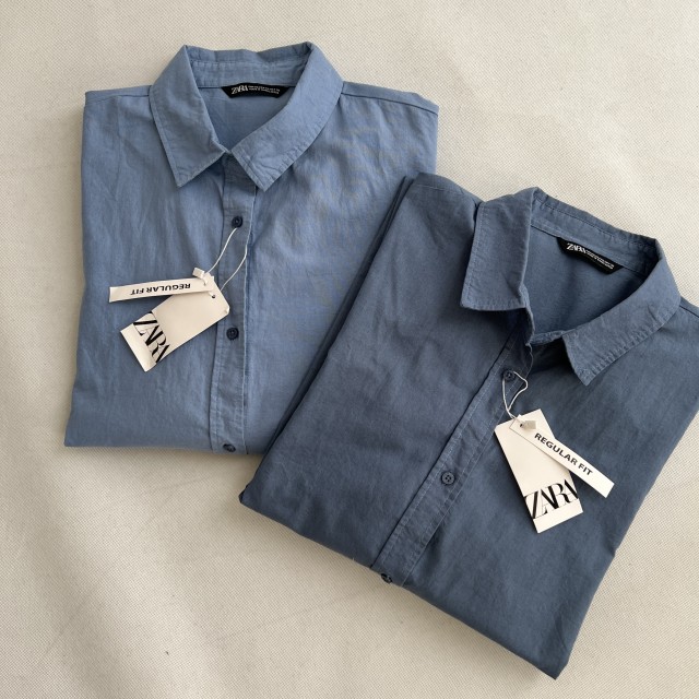 شومیز آبی ZARA کد 316