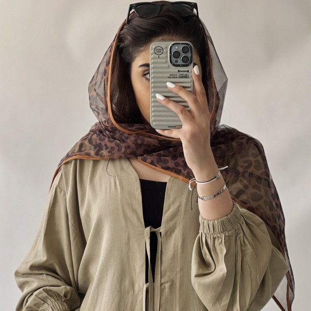 شال توری پلنگی کد B77