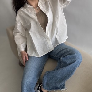 شومیز لینن وارداتی کد 2114