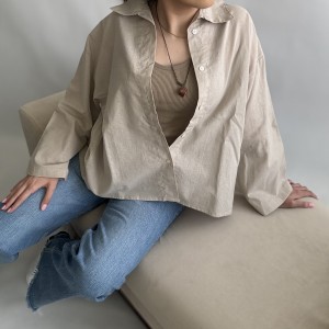شومیز لینن وارداتی کد 2114