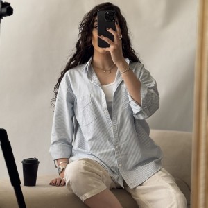 شومیز راه راه برشکا کد 2128