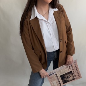 کت قهوه‌ای کد 2710