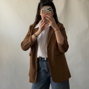 کت قهوه‌ای کد 2710